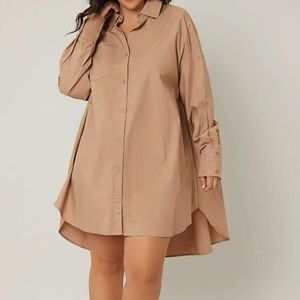 Button up Khaki dress